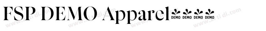 FSP DEMO Apparel字体转换